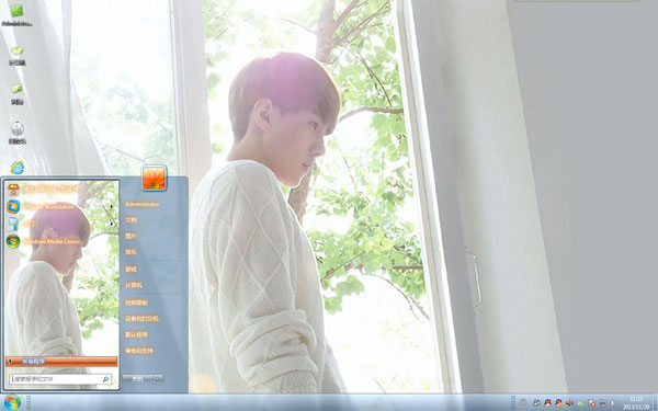 EXO吴世勋win7帅气电脑桌面