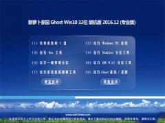笔记本Ghost Win10 (32位) 增强装机版V2016.12月(免激活)